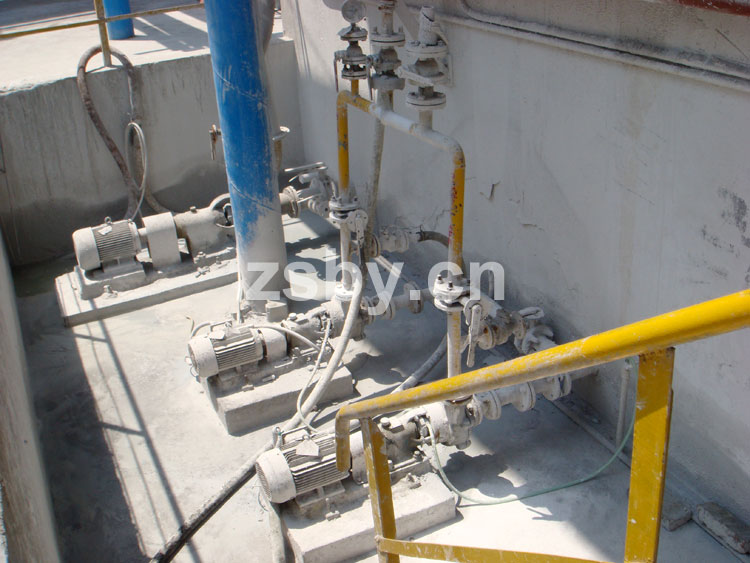 魏橋紡織股份有限公司濱州熱電廠使用宙斯泵業(yè)襯塑泵