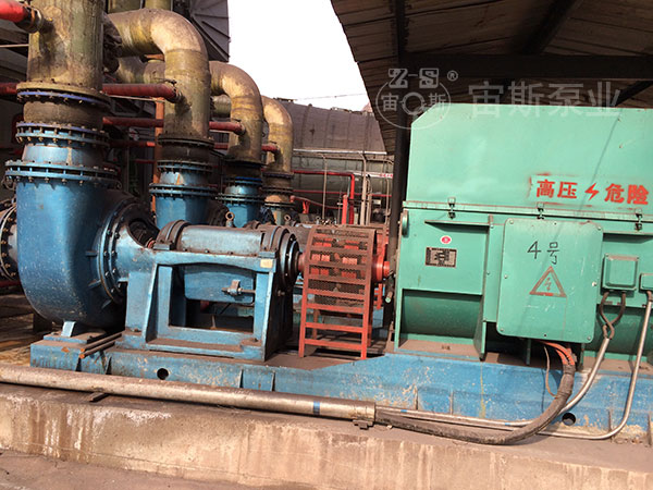 500UHB-Z襯塑脫硫泵在邯鄲涉縣一鋼鐵廠應(yīng)用