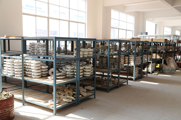 各類葉輪的貨架式堆放