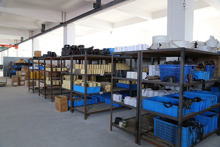 陳列軸套、墊床、密封圈的貨架