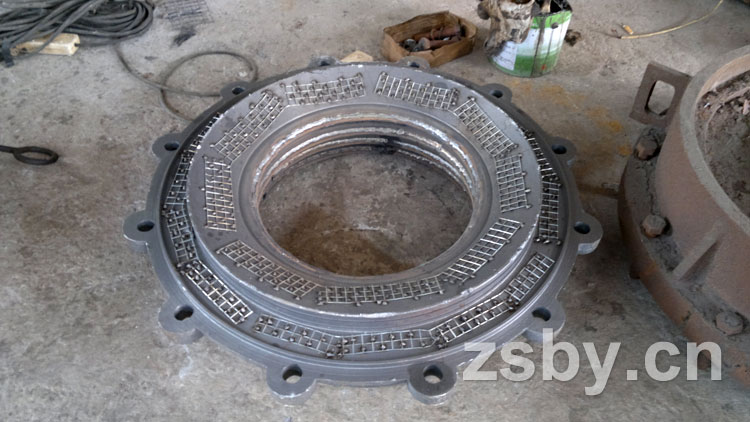 鋼襯塑泵蓋龜甲網(wǎng)結(jié)構(gòu)高清圖